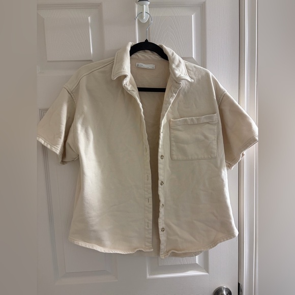 OAK + FORT Tops - Oak & Fort Short Sleeve Button Up Shirt - Medium